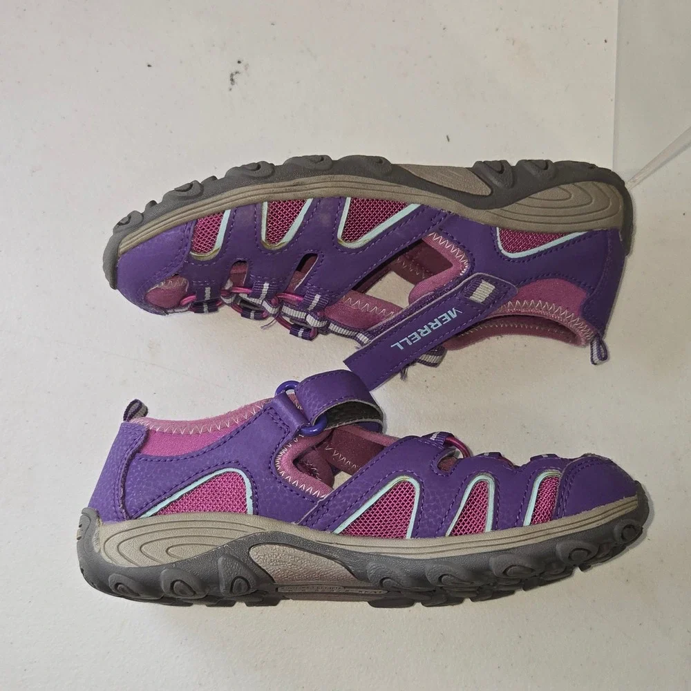 Merrell Kids Hydro Choprock Sandal Purple Leather Hiking Shoe MK165683 Size 3M